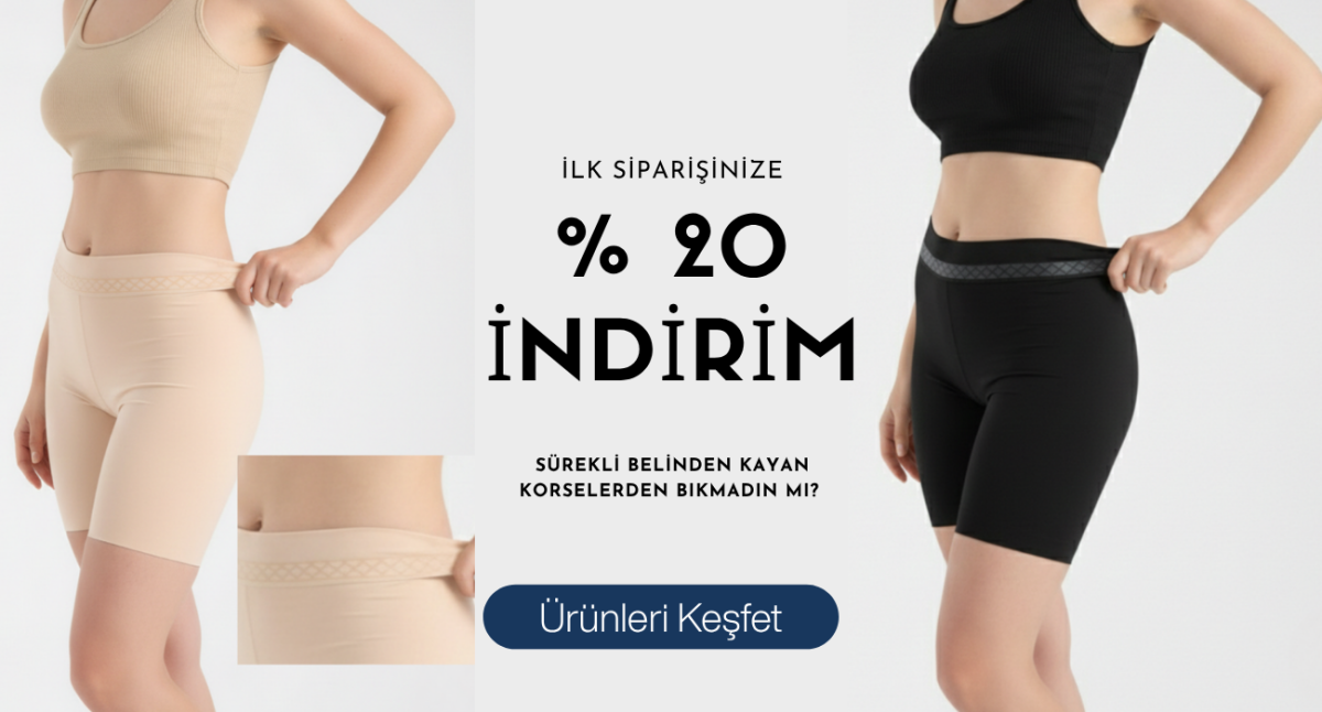 Sürekli belinden kayan ve katlanan korselerden bıktınız mı?