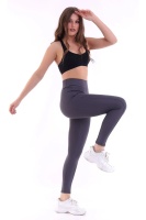 EMFURE Füme Kadın Spor Tayt Çift Cepli Sıkılaştırıcı Toparlayıcı Yüksek Bel Sporcu Taytı