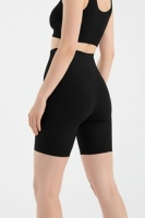 EMFURE Siyah Yüksek Bel Lazer Kesim Külot Görünmez Boxer Kaymaz silikonlu Şort