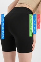 EMFURE Siyah Yüksek Bel Lazer Kesim Külot Görünmez Boxer Kaymaz silikonlu Şort