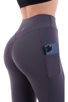 Füme Kadın Spor Tayt Çift Cepli Sıkılaştırıcı Toparlayıcı Yüksek Bel Sporcu Taytı Leggings Fitness