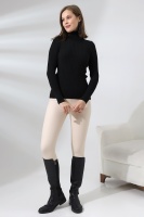 Kadın Siyah Basic Balıkçı Yaka Triko Kazak