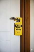 Please Do Not Disturb Ömürlük Pvc Çift Taraflı Kapı Askısı 10 Adet 9cm X 21,5cm