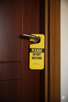 Please Do Not Disturb Ömürlük Pvc Çift Taraflı Kapı Askısı 10 Adet 9cm X 21,5cm