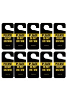 Please Do Not Disturb Ömürlük Pvc Çift Taraflı Kapı Askısı 10 Adet 9cm X 21,5cm
