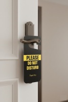 Please Do Not Disturb Ömürlük Pvc Çift Taraflı Kapı Askısı 10 Adet 9cm X 21,5cm