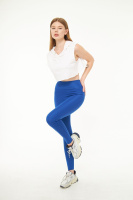 Saks Kadın Spor Tayt Sıkılaştırıcı Toparlayıcı Yüksek Bel Tam Boy Spor Tayt Leggings Fitness