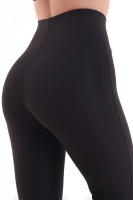 Siyah Kadın Spor Tayt Sıkılaştırıcı Toparlayıcı Yüksek Bel Tam Boy Spor Tayt Leggings Fitness