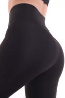 Siyah Kadın Spor Tayt Sıkılaştırıcı Toparlayıcı Yüksek Bel Tam Boy Spor Tayt Leggings Fitness
