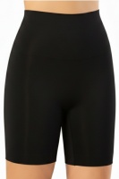 Siyah Yüksek Bel Lazer Kesim Külot Görünmez Boxer Kaymaz Korse silikonlu Şort