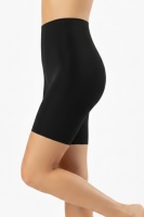 Siyah Yüksek Bel Lazer Kesim Külot Görünmez Boxer Kaymaz Korse silikonlu Şort