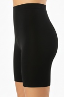 Siyah Yüksek Bel Lazer Kesim Külot Görünmez Boxer Kaymaz Korse silikonlu Şort