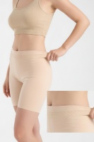 Yüksek Bel Lazer Kesim Külot Görünmez Boxer Ten Rengi Kaymaz Korse silikonlu Şort