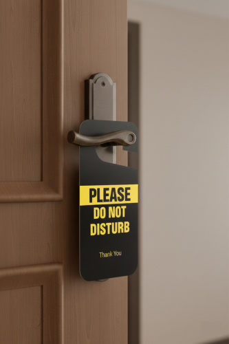 Emfure Please Do Not Disturb Ömürlük Pvc Çift Taraflı Kapı Askısı 10 Adet 9cm X 21,5cm