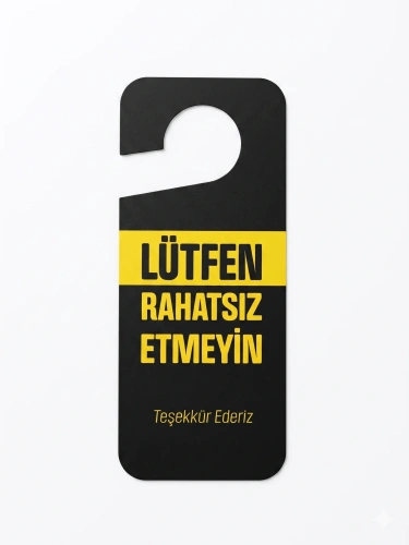 Lütfen Rahatsız Etmeyin Kapı Askısı 10 Adet 9cm X 21,5cm