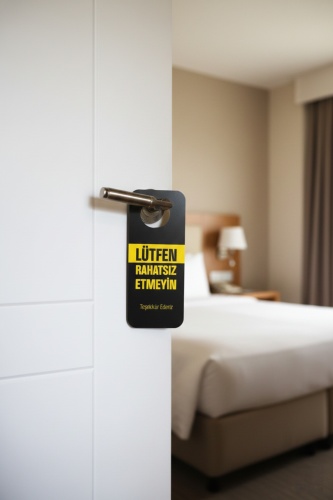 Lütfen Rahatsız Etmeyin Kapı Askısı 10 Adet 9cm X 21,5cm