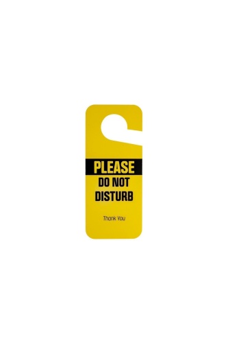 Please Do Not Disturb Ömürlük Pvc Çift Taraflı Kapı Askısı 10 Adet 9cm X 21,5cm