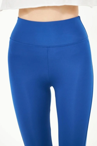 Saks Kadın Spor Tayt Sıkılaştırıcı Toparlayıcı Yüksek Bel Tam Boy Spor Tayt Leggings Fitness