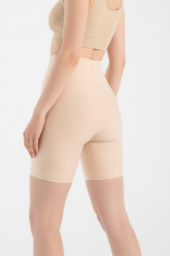 Yüksek Bel Lazer Kesim Külot Görünmez Boxer Ten Rengi Kaymaz Korse silikonlu Şort